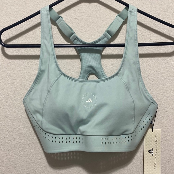 ADIDAS STELLA McCartney TRUEPURSE
Medium Support Bra-Ash green size 36A - Picture 2 of 8